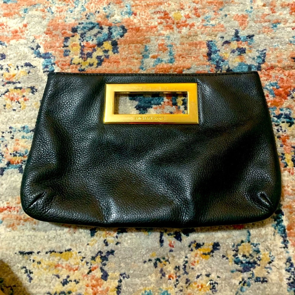 Michael Kors leather clutch